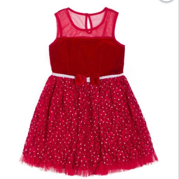 Little Lass Valentine Holiday Dress - Picture 1 of 8